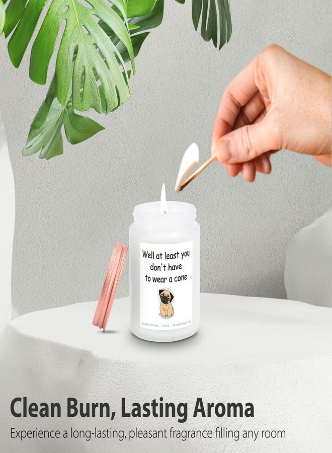 BEARAE Get Well Candle Gift, Surgery Recovery Gifts, Lavender Scented Candles Gifts for Women After Surgery, Funny Candle Gift for Women Men, at Least You Don't Have to Wear A Cone - 5.5oz - Image 4